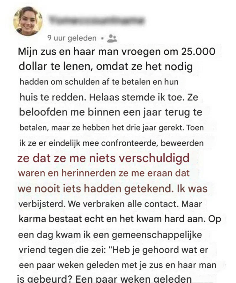 Mijn zus en haar man verdwenen nadat ze een fortuin hadden geleend, maar karma haalde hen inMijn zus en haar…