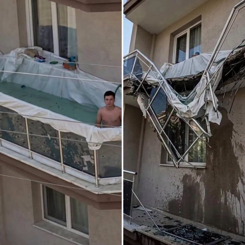 Een kind valt van het balkon op de derde verdieping van een gebouw en overleeft het op wonderbaarlijke wijze.