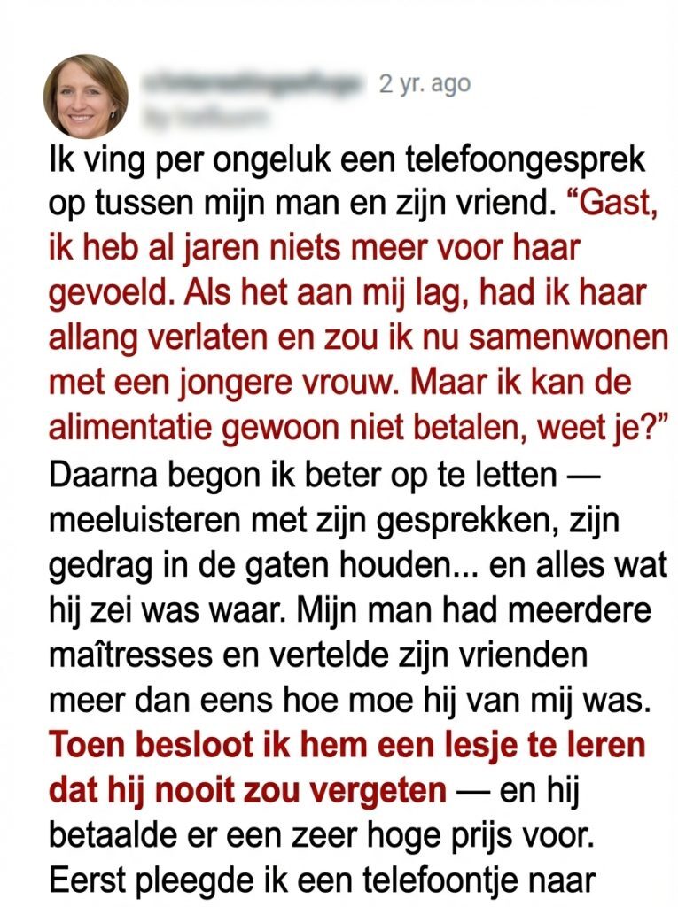 Mijn man weigerde van me te scheiden om alimentatie te ontlopen ik heb hem een harde les geleerd.