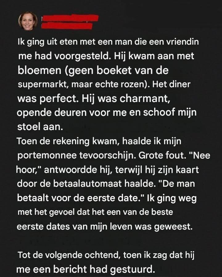 Mijn date betaalde de rekening: ontdek waarom dat een vergissing was.