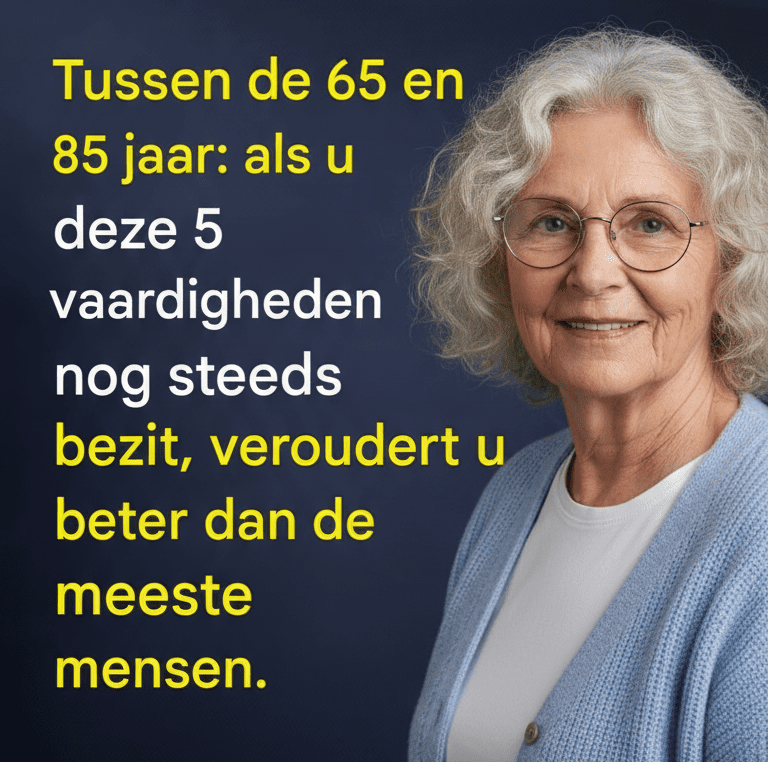 Tussen 65 en 85 jaar: als u deze 5 vaardigheden nog steeds bezit, zult u beter ouder worden dan de…