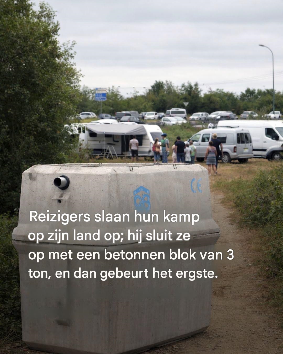 "Jammer voor ze": deze landeigenaar heeft krakers op zijn eigen terrein in de buurt van Toulouse gevangen gezet.