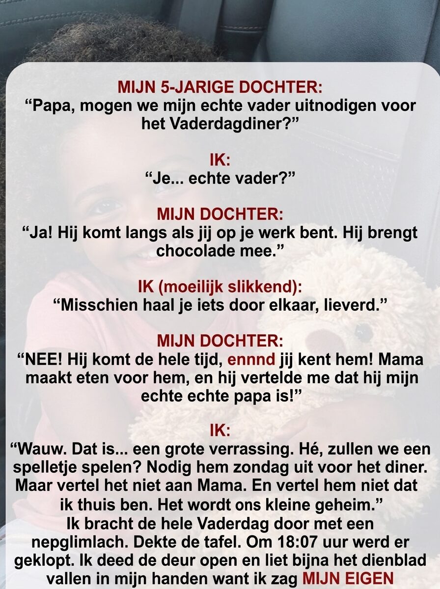 Mijn 5-jarige dochter wil 'haar echte vader' uitnodigen voor ons vaderdagdiner.
