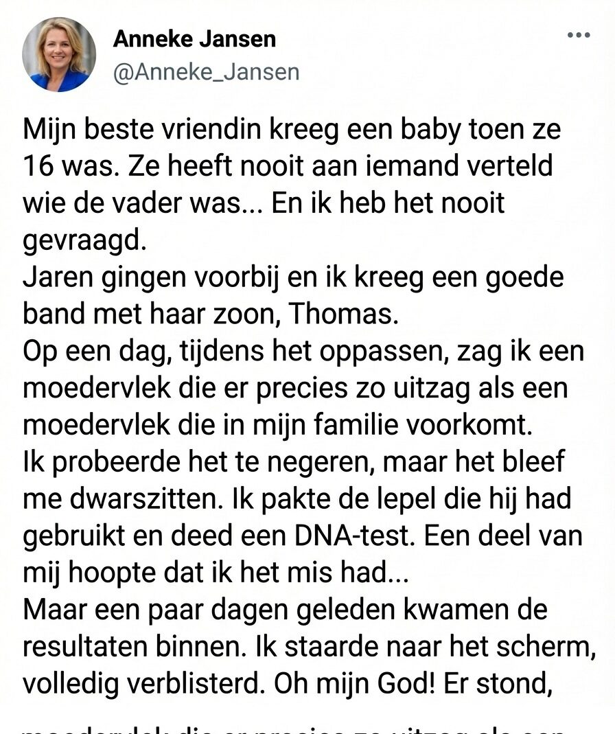 De moedervlek die een geheim onthulde: een ontdekking die onze levens onverwacht met elkaar verbond