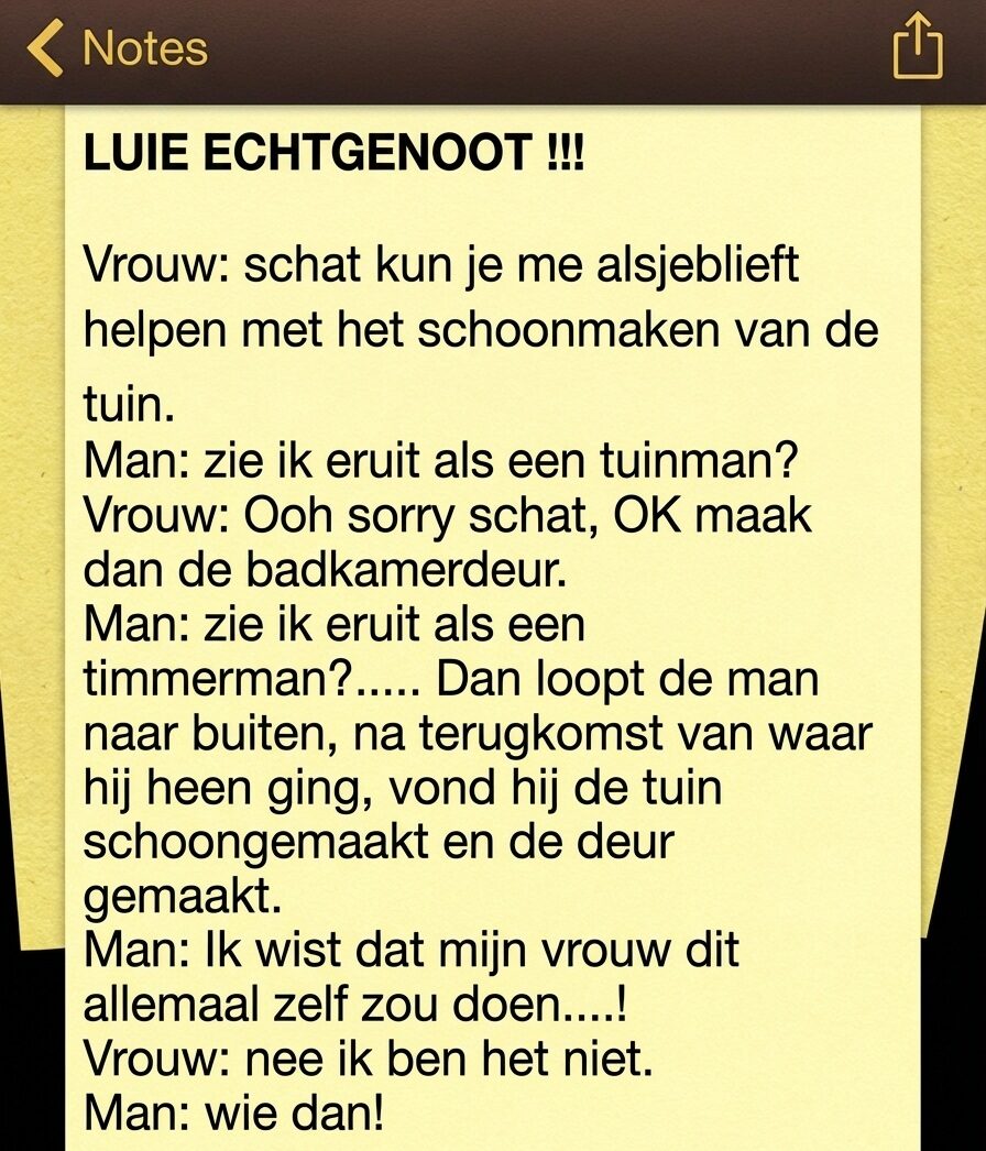 Een klein verzoek, een grote les. wat er gebeurde toen hij niet wilde helpen