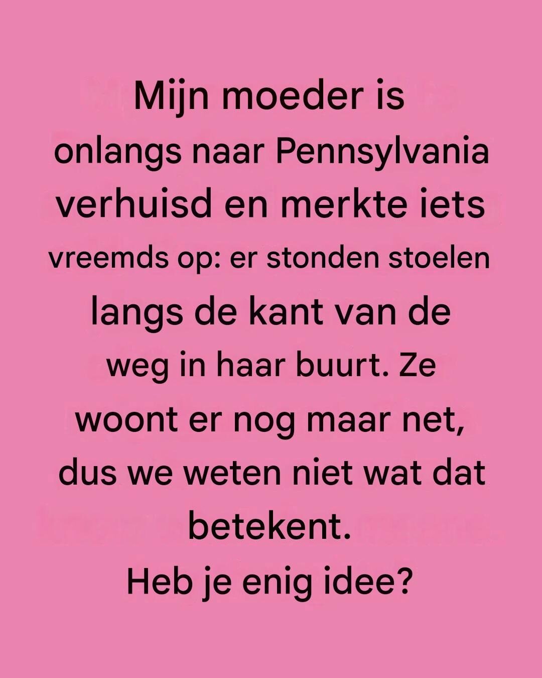 De stoel op de hoek