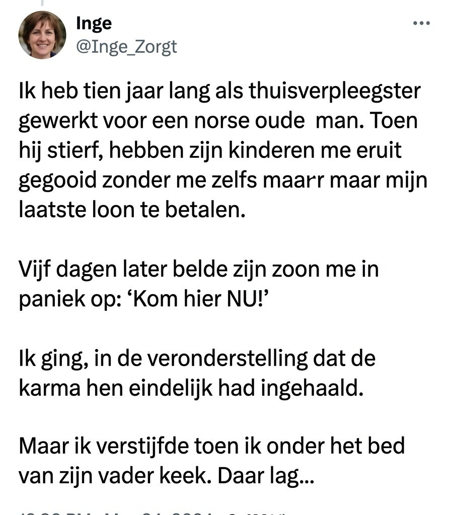 Ze dachten dat ik niets was… tot zijn laatste geheim mijn hele leven veranderde