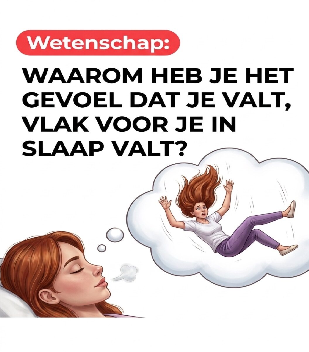 Die plotselinge val die je midden in de nacht wakker maakt: wat gebeurt er nu eigenlijk in je hersenen?