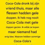 Het geheim achter de gele flesdoppen van Coca-Cola