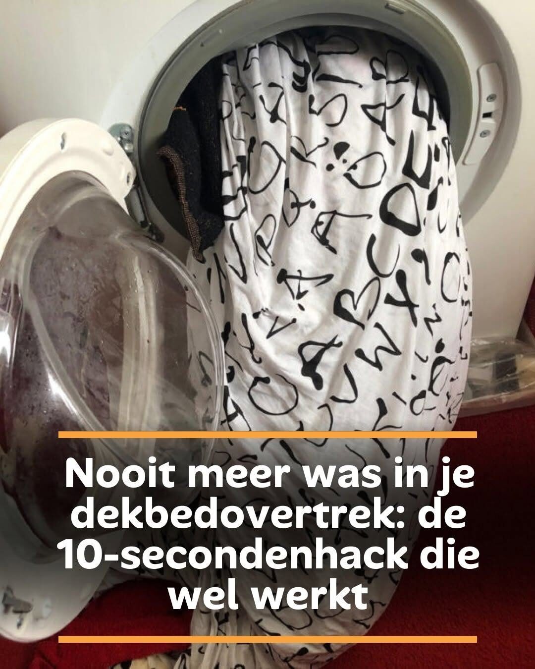 Nooit meer was in je dekbedovertrek: de 10-secondenhack die wel werkt
